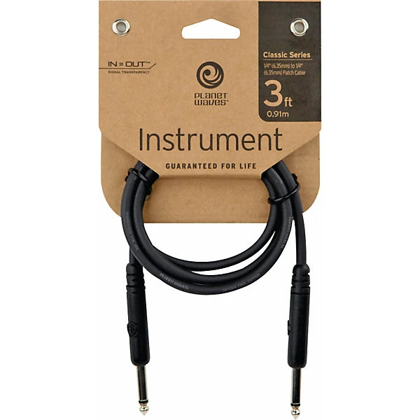 D'Addario Classic Series 3ft Guitar Effects Patch Cable