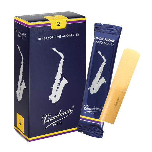 Vandoren Alto Sax Traditional Reeds Strength 2