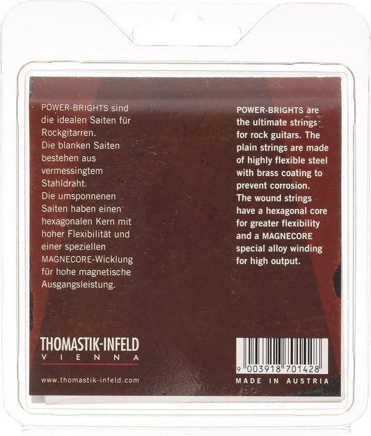 Thomastik-Infeld PB111 Guitar Electric Strings: Power-Brights 6 String Magnecore Round Wound Set E, B, G, D, A, E