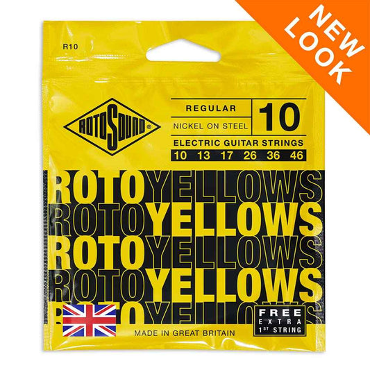 Rotosound R10 Roto Yellows Regular Electric Guitar Strings (10-46)