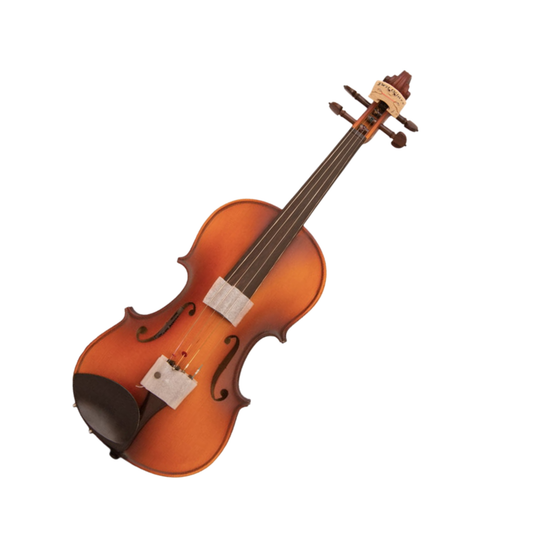 FirstOctave Special Maple Striped Model Violin Light Brown Glossy