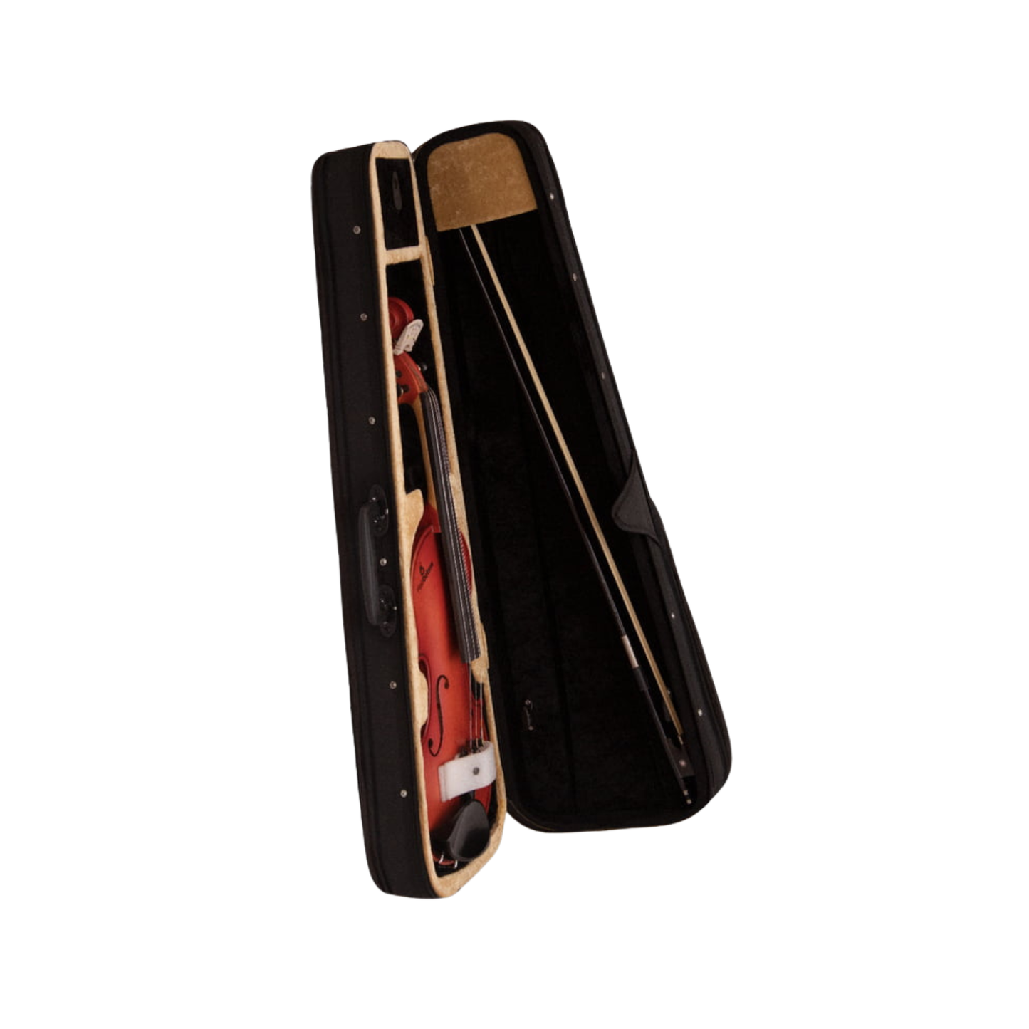 FirstOctave Maple Striped Model Violin Red Matt