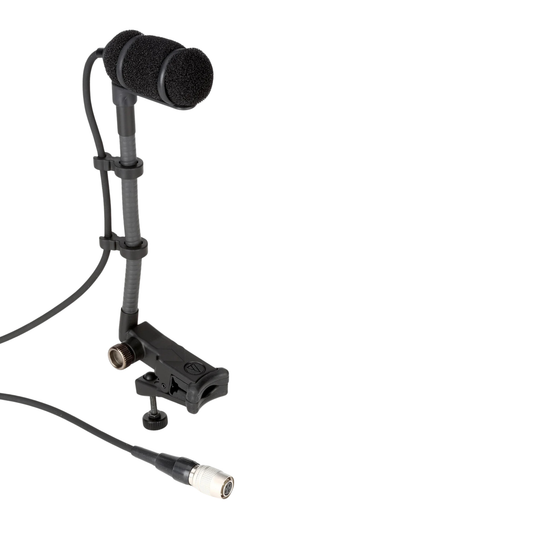 ATM350UcW Wireless Cardioid Condenser Instrument Microphone with Universal Clip-on Mounting System and HRS 4 Pin Connector