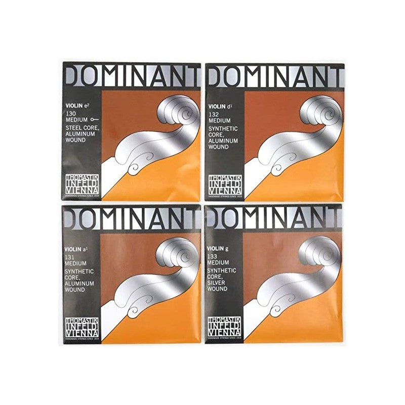 Thomastik-Infeld 135 Dominant Violin Strings, Complete Set, 135, 44 Size, with Aluminum Wound Ball End E String