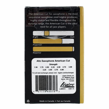 Legere American cut 2.00 Alto Saxophone Reeds (TSA2.00)
