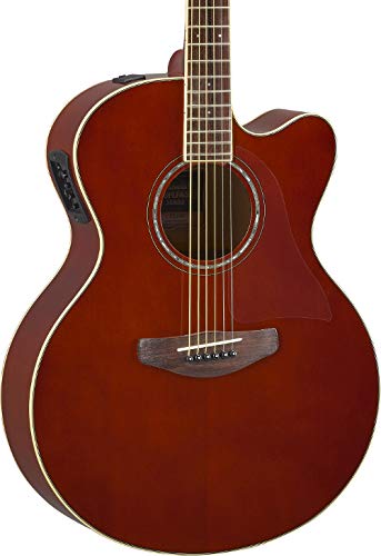 Yamaha CPX600 Medium Jumbo Root Beer Acoustic-Electric Guitar with Bag