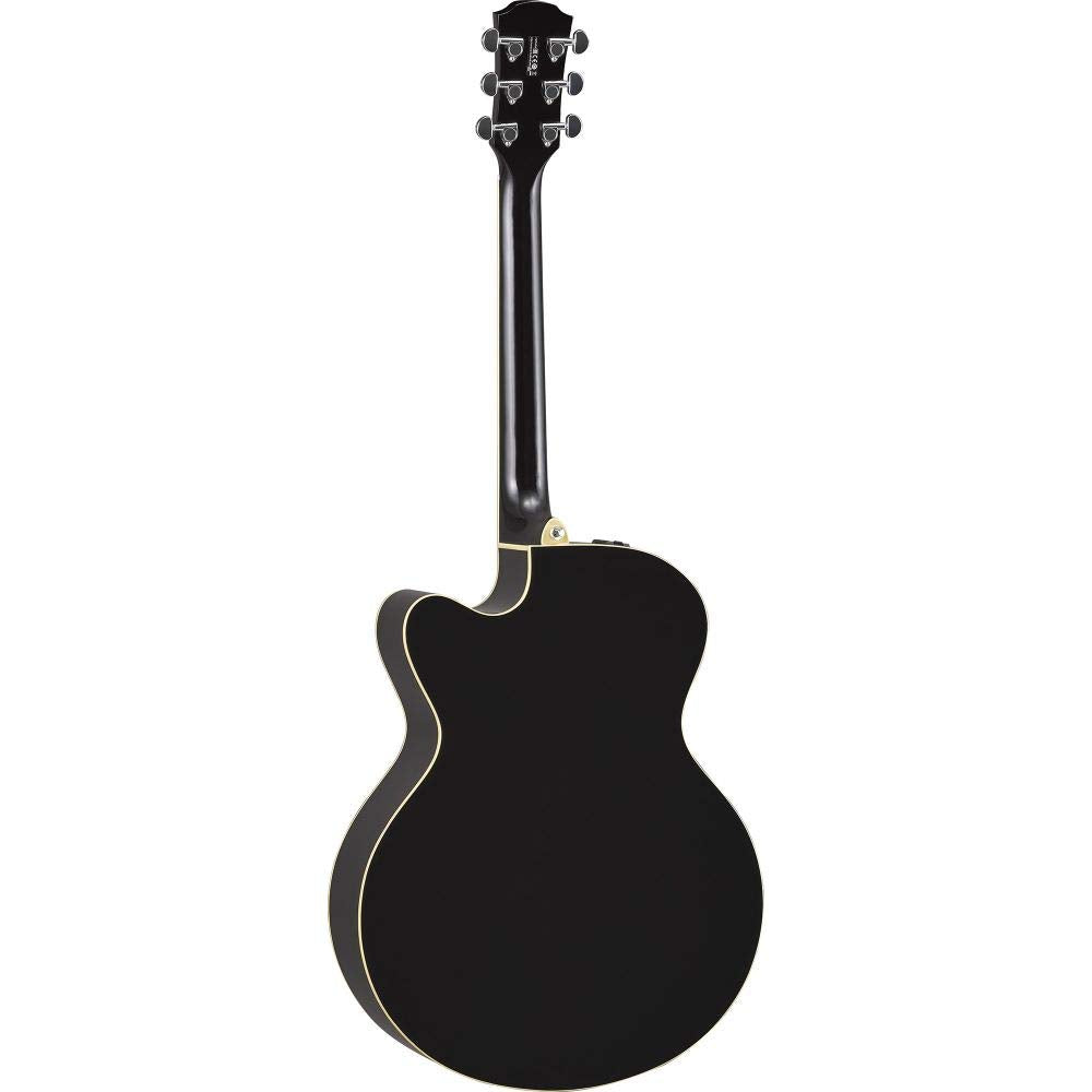 Yamaha CPX600 Medium Jumbo Black Acoustic-Electric Guitar With Bag