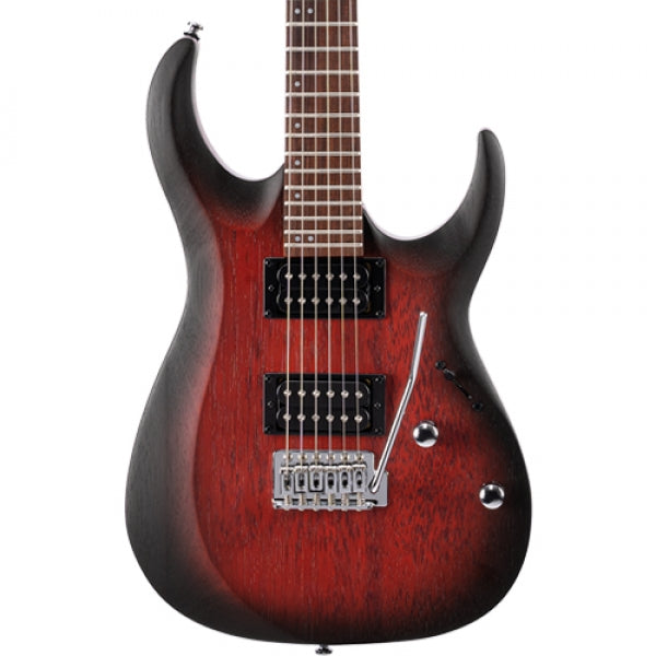 Cort X100 Open Pore Blackcherry Burst HH Electric Guitar with Tremolo