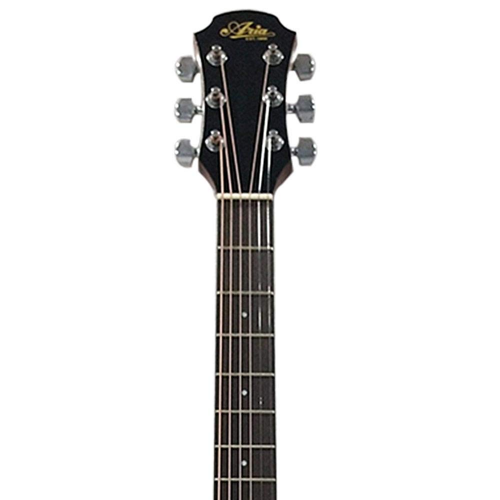 Aria FET M2 Meranti Thin-Body Cutaway Acoustic Guitar- Fingerboard: Ironwood
