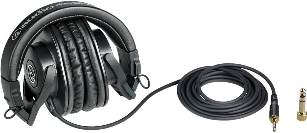 Audio-Technica Ath-M30X Wired Over Ear Headphones Without Mic (Black)