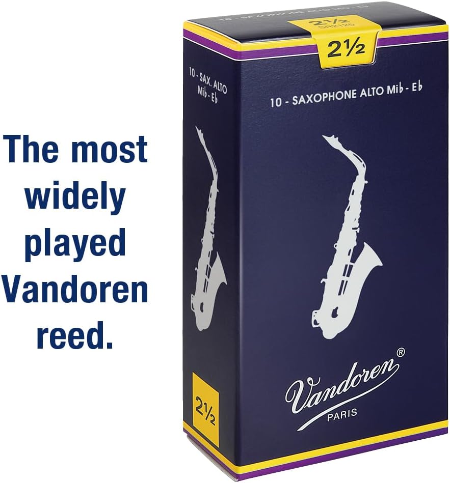 Vandoren Alto Sax Traditional Reeds Strength 2.5