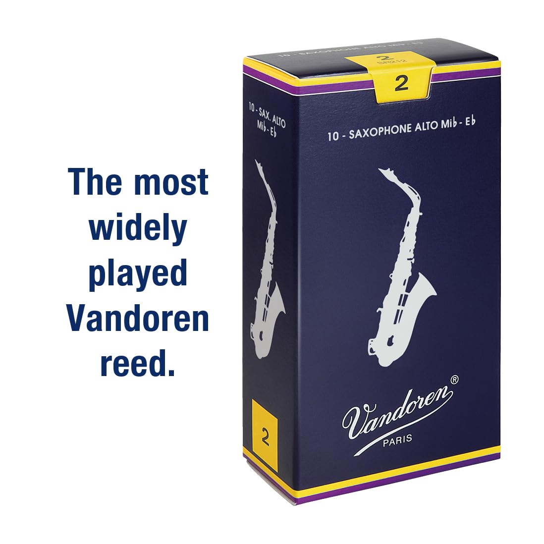 Vandoren Alto Sax Traditional Reeds Strength 2
