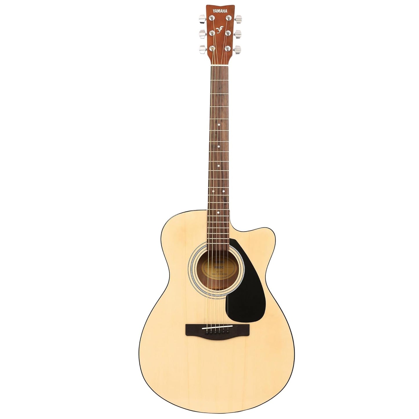 YAMAHA FS80C NATURAL CONCERT CUTAWAY GUITAR