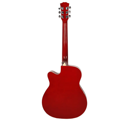 Kadence Frontier Series Red Acoustic Guitar