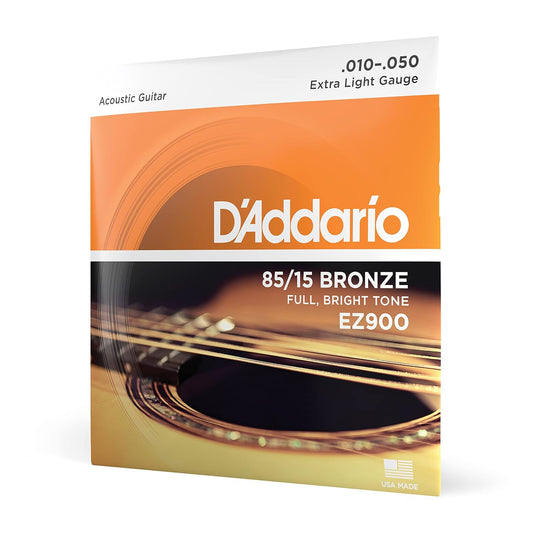Daddario Acoustic Guitar String EZ900 Bronze Great American Extra Light gauge