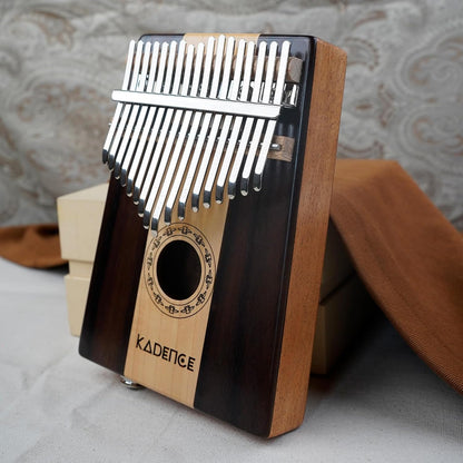 Kadence Kalimba 17 Keys Thumb Piano Easy to Learn Portable Musical Instrument with Tuning Hammer. (Marimba, Wood Finger Piano, kalimba)
