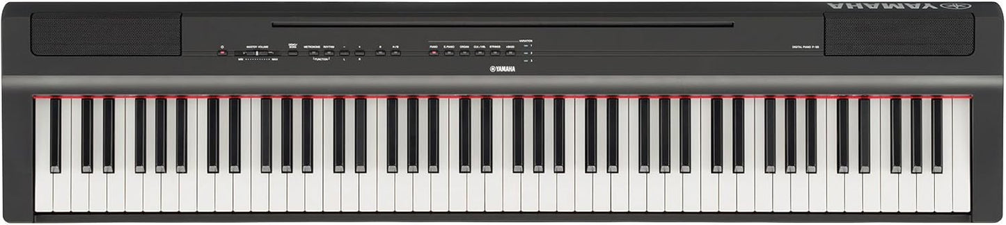 Yamaha P125B 88-Key Weighted Action Digital Piano, Black