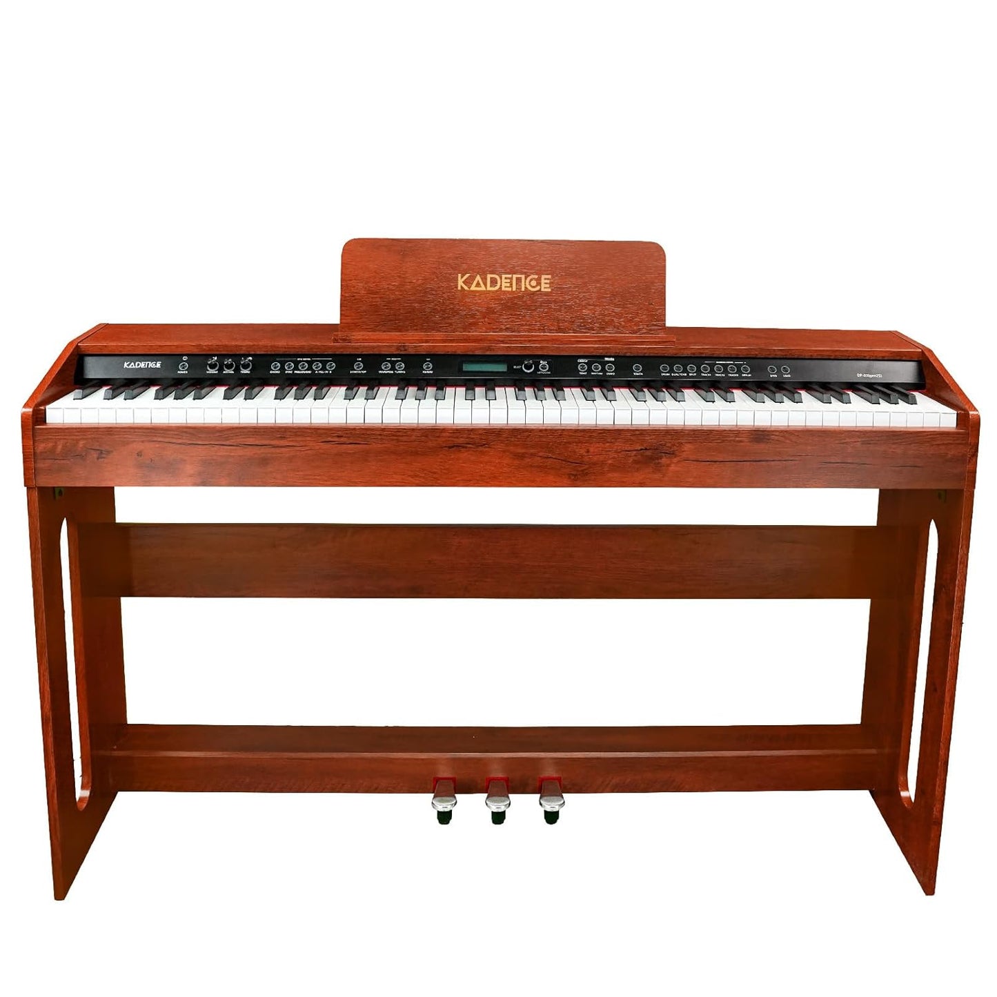 Kadence GEN25 Series | 88 Progressive Heavy Hammer Action Keys Portable Black Wooden Digital Piano. (DP02)