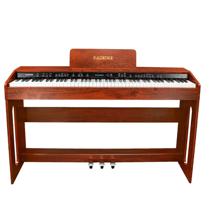 Kadence GEN25 Series | 88 Progressive Heavy Hammer Action Keys Portable Black Wooden Digital Piano. (DP02)