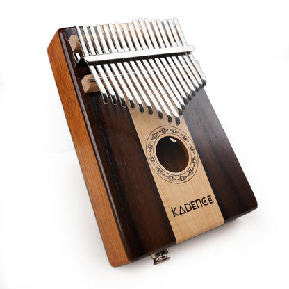 Kadence Kalimba 17 Keys Thumb Piano Easy to Learn Portable Musical Instrument with Tuning Hammer. (Marimba, Wood Finger Piano, kalimba)