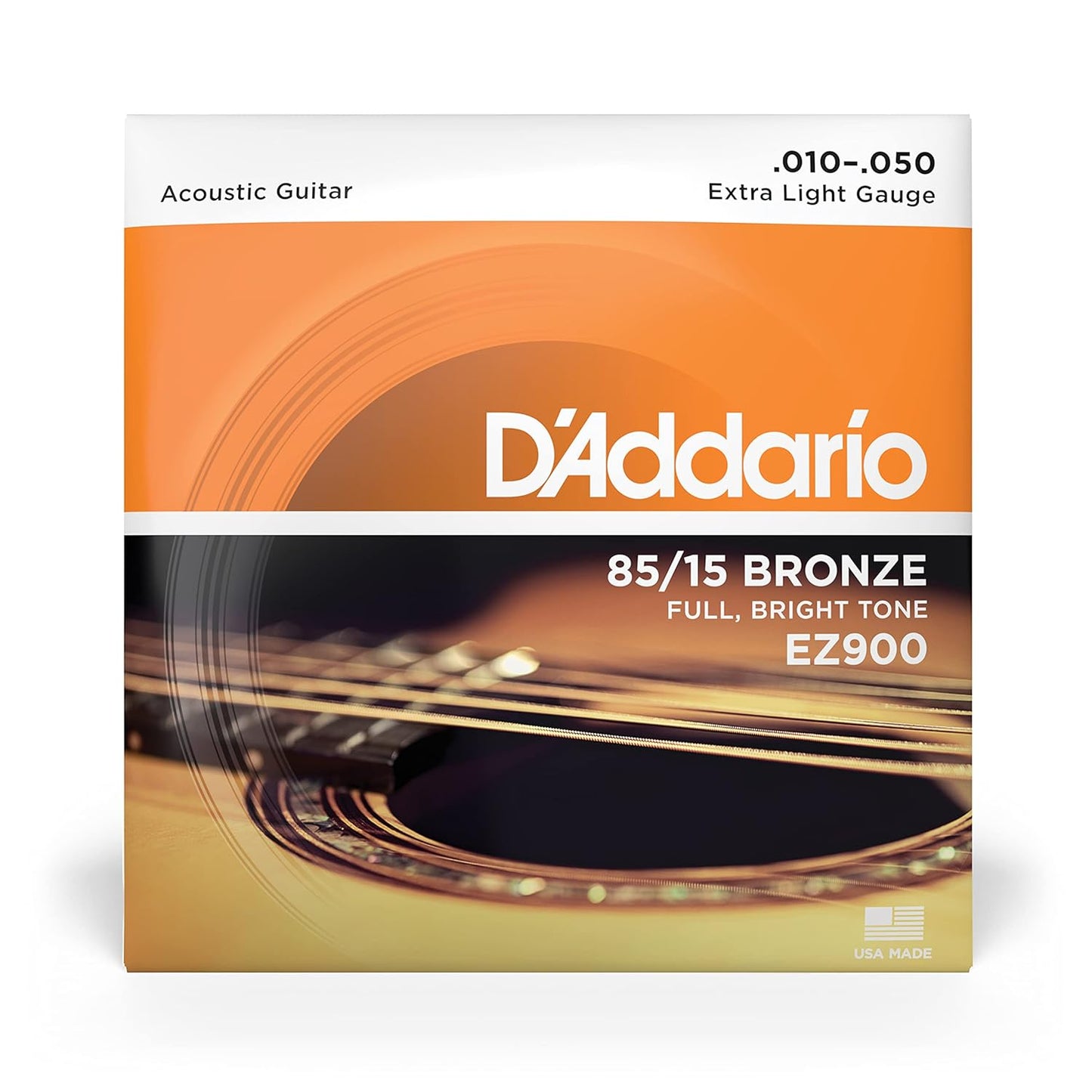 Daddario Acoustic Guitar String EZ900 Bronze Great American Extra Light gauge