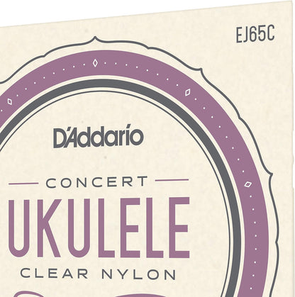 D'Addario EJ65C Pro-Arté Custom Extruded NylonUkulele Strings, Concert