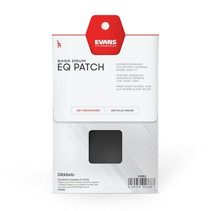 Evans EQ Double Pedal Patch, Black Nylon, D'Addario