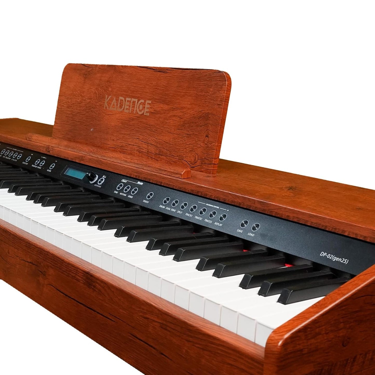 Kadence GEN25 Series | 88 Progressive Heavy Hammer Action Keys Portable Black Wooden Digital Piano. (DP02)