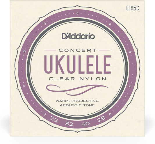 D'Addario EJ65C Pro-Arté Custom Extruded NylonUkulele Strings, Concert