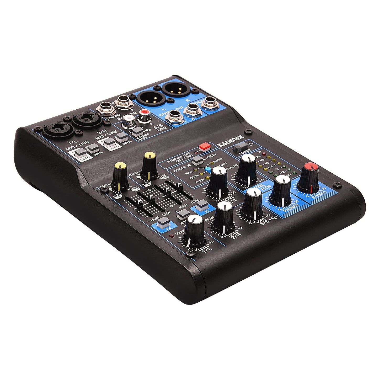 Kadence AG06 6 Channel USB Mixer with Effects