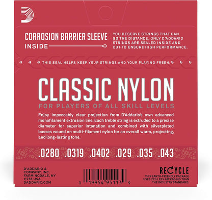 D'Addario EJ27N Nylon Classical Normal Tension Guitar Strings