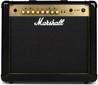 Marshall MG4 Carbon Series MG30GFX 30 Watt Guitar Combo Amplifier 1x10 Combo with 4 Programmable Channels, Effects, MP3 Input