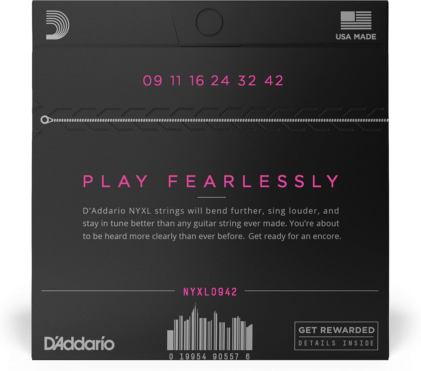D'Addario NYXL0942 Nickel Wound Electric Guitar Strings 9-42