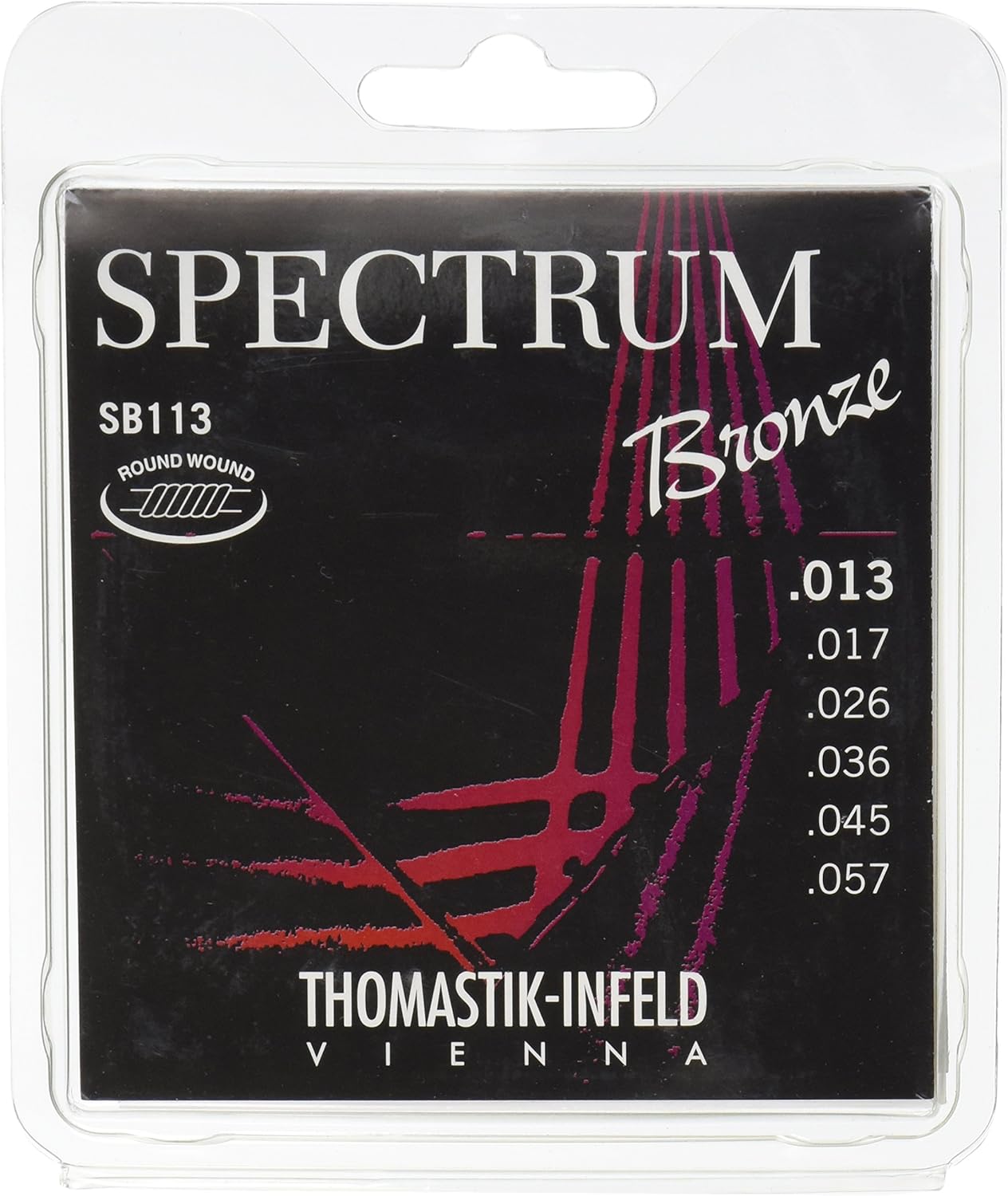 Thomastik-Infeld SB113 Acoustic Guitar Strings, Spectrum Series 6 String Set (13-57) E, B, G, D, A, E