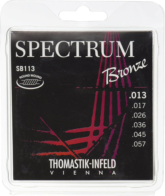 Thomastik-Infeld SB113 Acoustic Guitar Strings, Spectrum Series 6 String Set (13-57) E, B, G, D, A, E