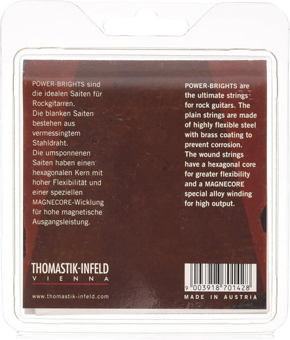Thomastik-Infeld PB111 Guitar Electric Strings: Power-Brights 6 String Magnecore Round Wound Set E, B, G, D, A, E