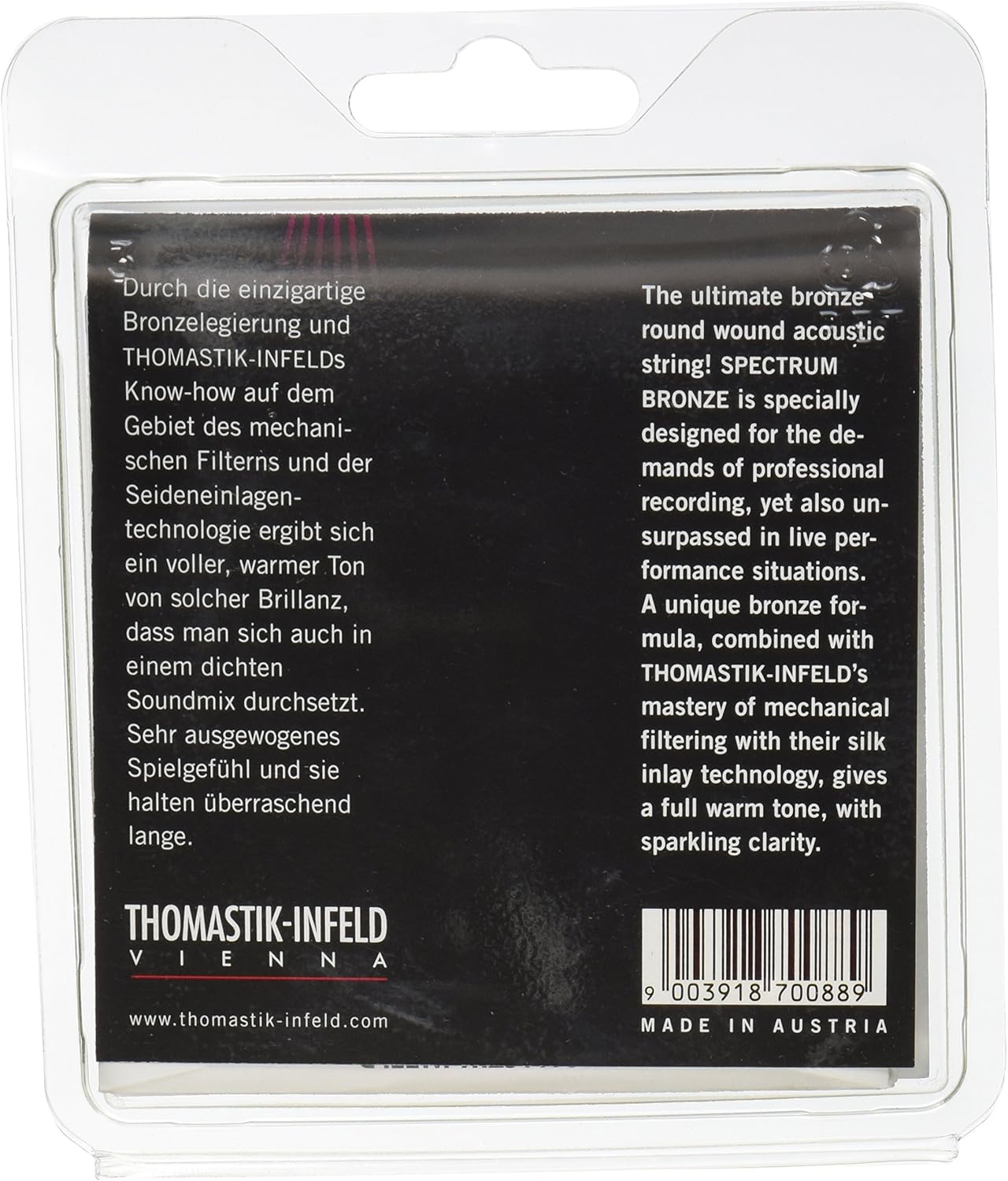 Thomastik-Infeld SB113 Acoustic Guitar Strings, Spectrum Series 6 String Set (13-57) E, B, G, D, A, E