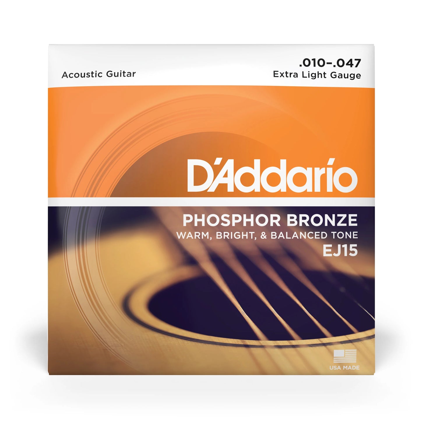 D'Addario EJ15 Acoustic 10-47 Light Guitar Strings