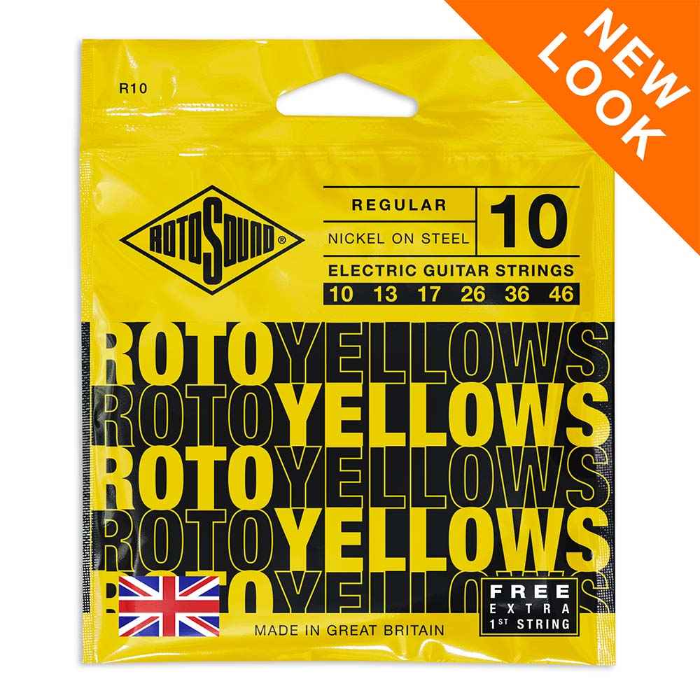 Rotosound R10 Roto Yellows Regular Electric Guitar Strings (10-46)