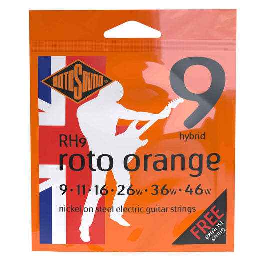 Rotosound RH9 Roto Oranges Hybrid Electric Guitar Strings (09-46)