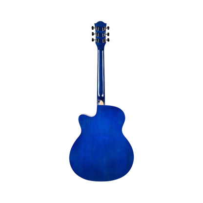 Kadence Frontier Series Blue Acoustic Guitar