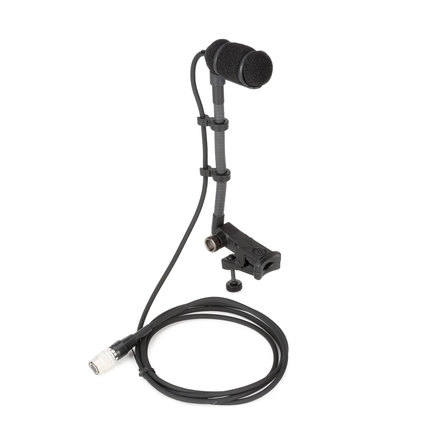 ATM350UcW Wireless Cardioid Condenser Instrument Microphone with Universal Clip-on Mounting System and HRS 4 Pin Connector