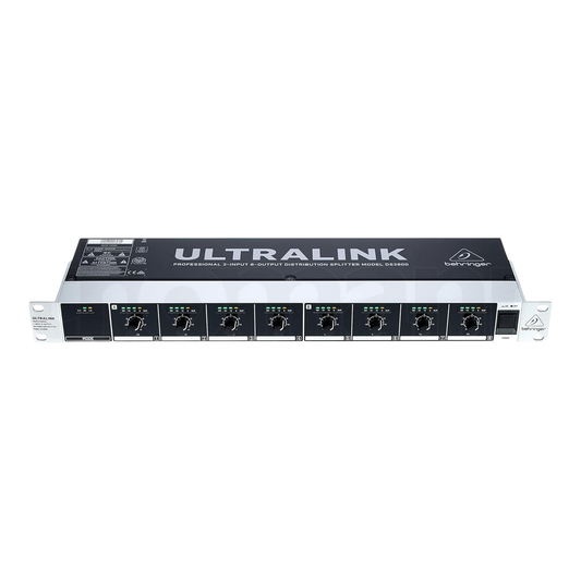 Behringer DS2800 Professional 2-Input 8-Output Distribution Splitter