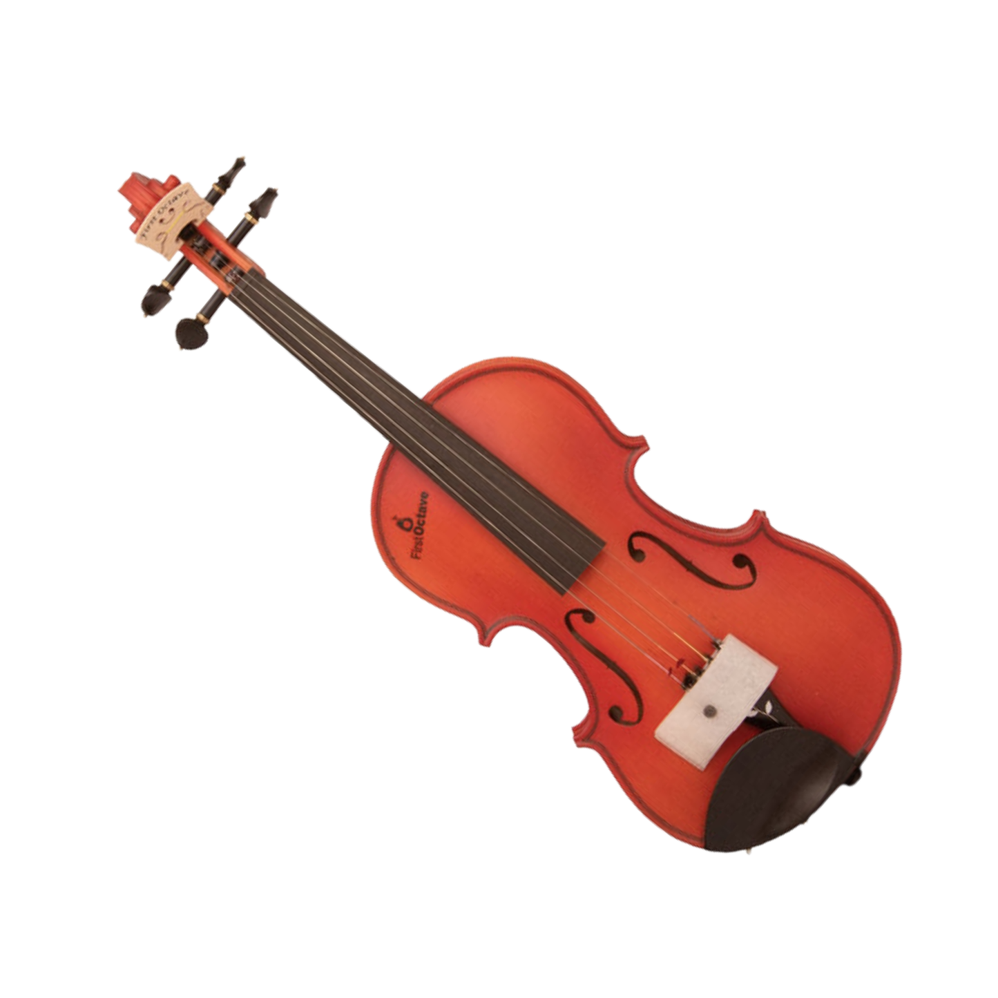 FirstOctave Maple Striped Model Violin Red Matt
