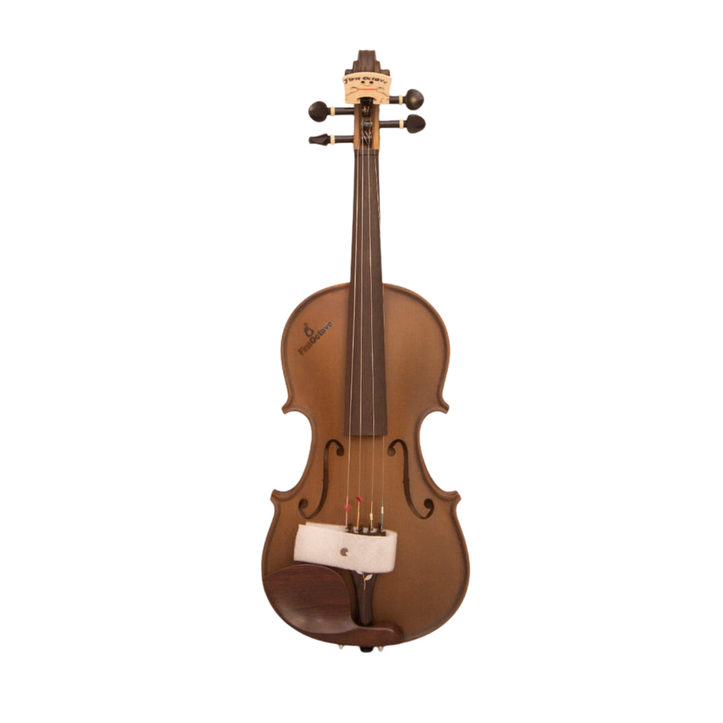 FirstOctave Special Maple Striped Model Violin Dark Brown Matt