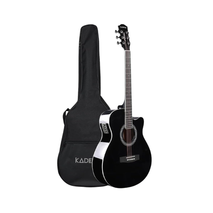 Kadence Frontier Series Black Acoustic Guitar