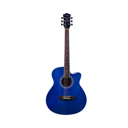 Kadence Frontier Series Blue Acoustic Guitar