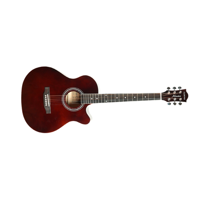 Kadence Frontier Red Wine Matt Acoustic Guitar