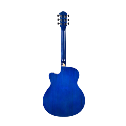 Kadence Frontier Series Blue Matt Acoustic Guitar