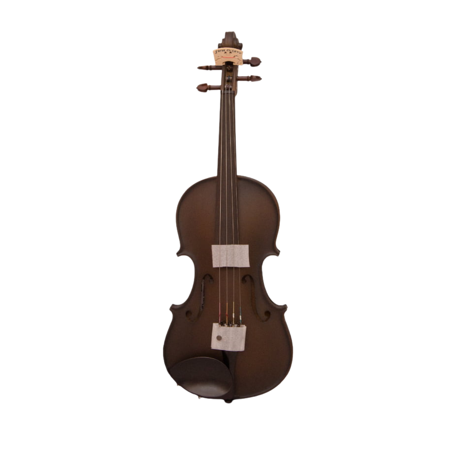 FirstOctave Maple Dotted Model Violin Dark Chocolate Matt